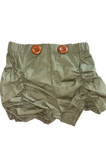 Khaki Button Shorts