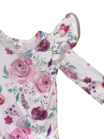 Harper Long Sleeve Tulle Flutter