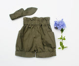 Olive High Waisted Shorts