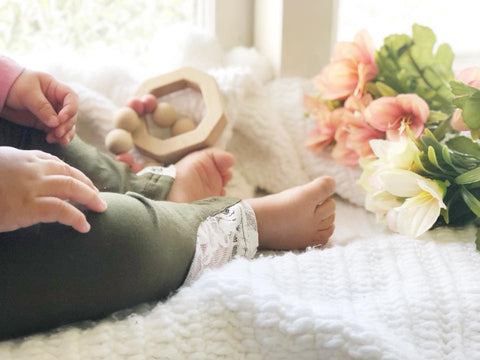 Olive Lace Leggings