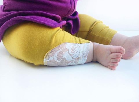Mustard Lace Leggings